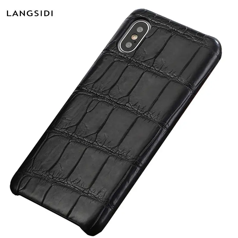 Кожаный чехол Crocodil для iphone 11 Pro Max x xs xr ручной работы чехол для телефона для iphone 7 7plus 8 8plus 5 5S 6 6s plus se