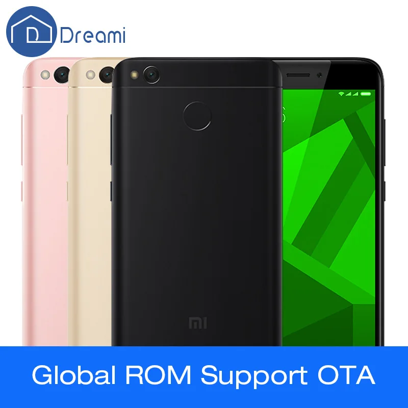 Dreami Оригинальный Xiaomi Redmi 4X2 ГБ 16 Snapdragon 435 2 RAM ROM 4100 мАч 5.0 Дюймов 13MP Камера Мобильного