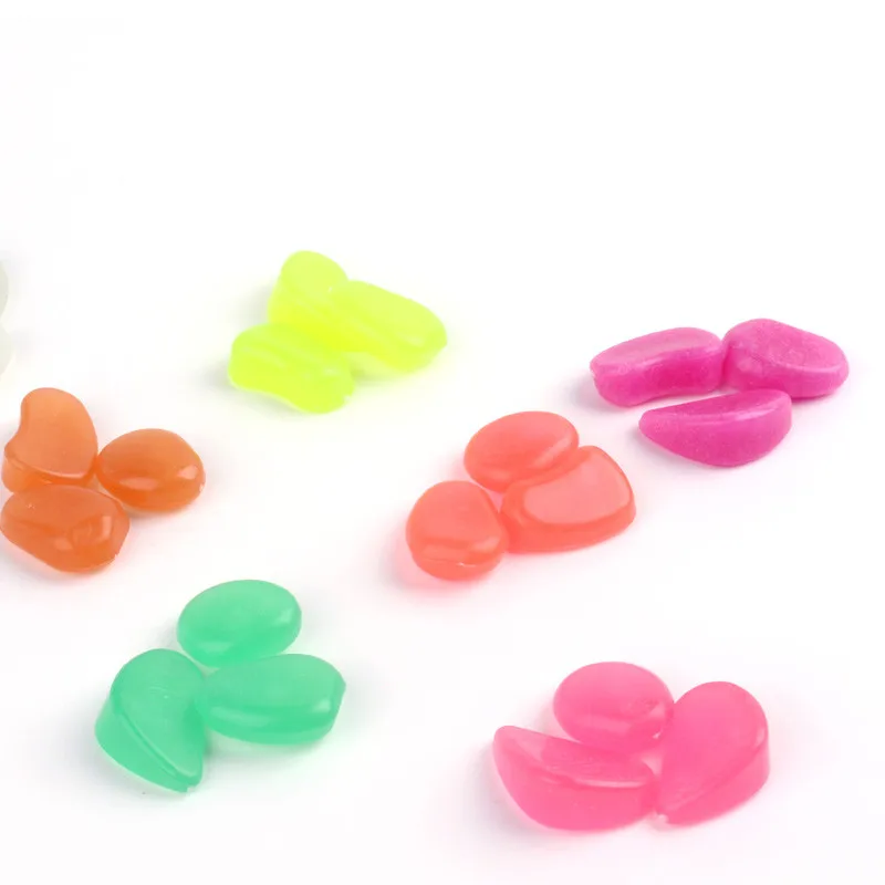 200 шт. аквариумные украшения светящаяся Цветная Галька садок для рыбы