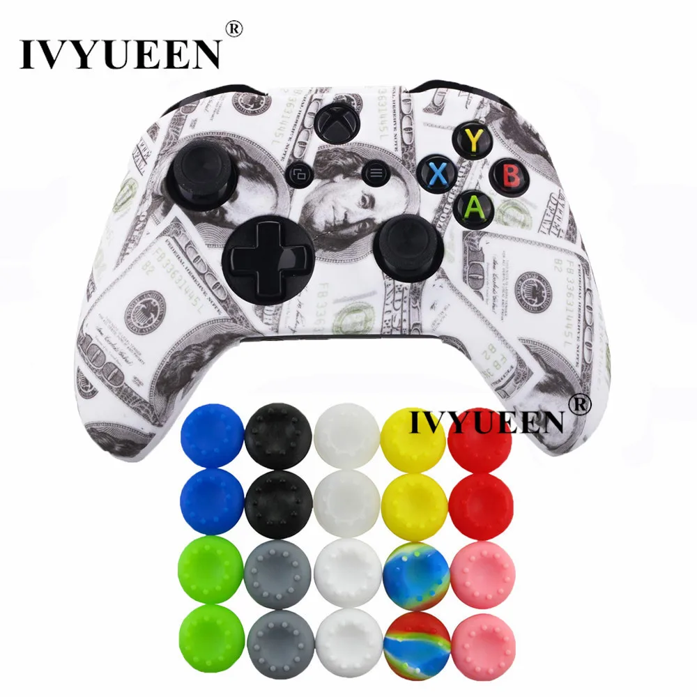 Силиконовый защитный чехол IVYUEEN для XBox One X S, защитный камуфляжный чехол с 20 захватами