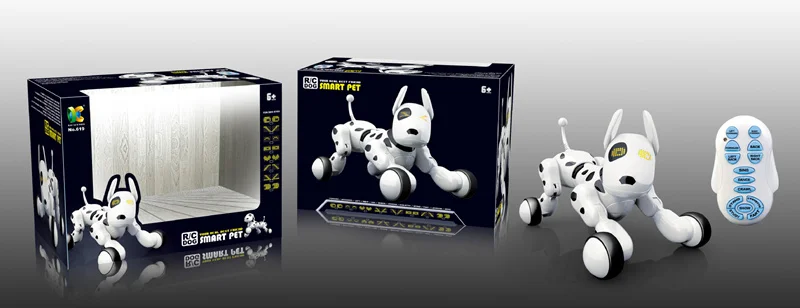 Умная собака мини робот дистанционное управление лай Pet Танцы Пение игры