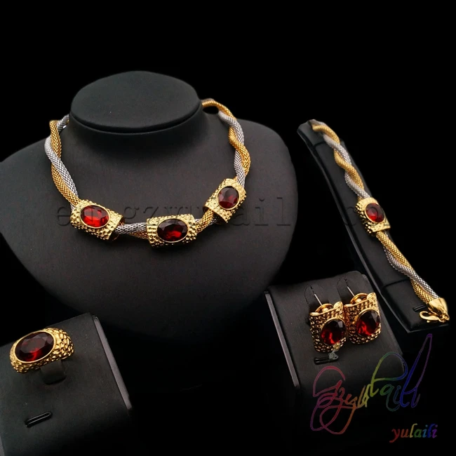 Yulaili 2017 Модный Комплект Ювелирных Изделий в Дубае|dubai jewelry sets|fashion setjewelry sets |