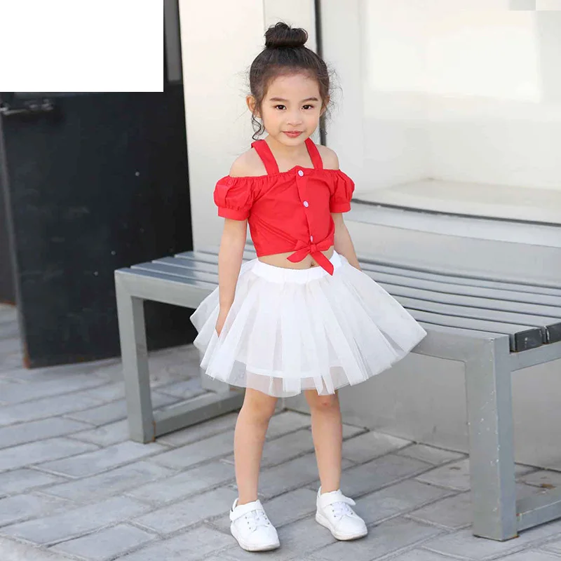 Girls Red 2Pcs Спортивный костюм для мальчиков и девочек униформа британский стиль школьников детского сада для девочек платье юбка, сценический костюм комплект G17 - Цвет: Girls Red 2Pcs