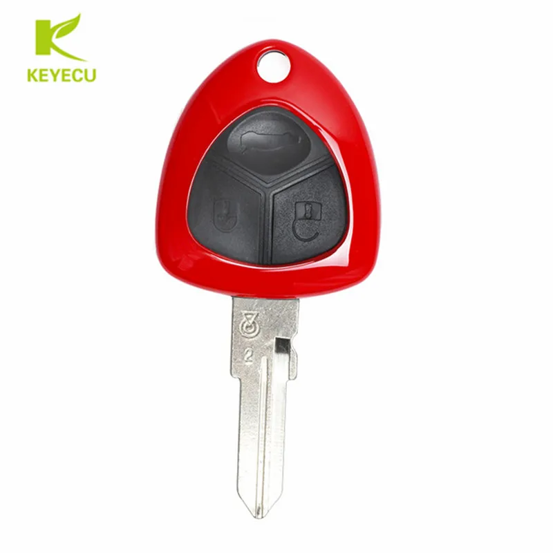 KEYECU Новый Сменный Чехол для дистанционного ключа Fob 3 Butotn Ferrari F430 2005 2006 2007 2008 2009 Uncut