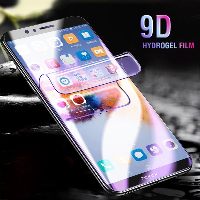 Защитная пленка для экрана Huawei P30 P20 Pro Mate 20 Lite 6D мягкая Гидрогелевая Honor 8X Max 10