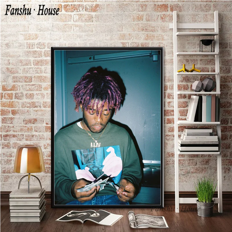 001 Плакат Lil uzi VERT, рэпер певец, звезды, плакаты и принты, Картина на холсте, Настенная картина для гостиной, украшения дома - Цвет: 001