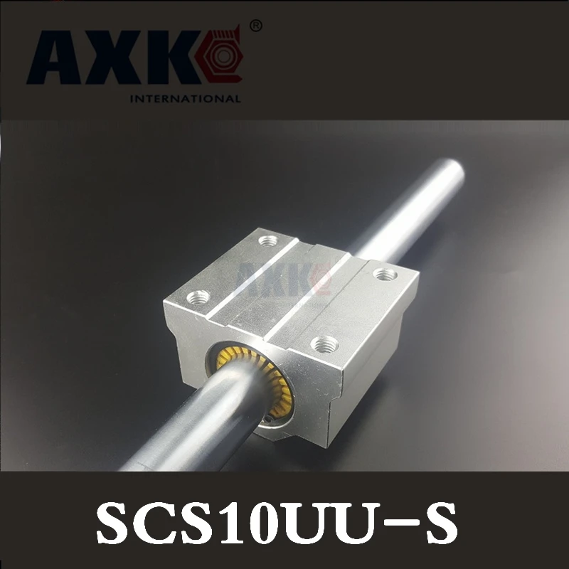 AXK SC10UU SCS10UU для 10 мм направляющей вала Линейный подшипник с магнитным пластиковым