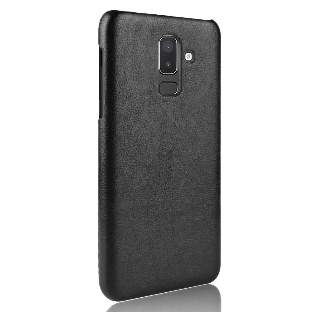 Для Samsung Galaxy On8 2018 чехол Роскошный Личи искусственная кожа Жесткий для J810 J810G/DS