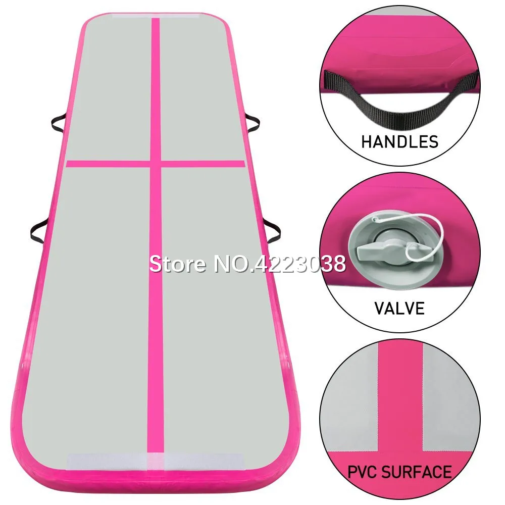 Pаспродажа Бесплатная доставка набор надувной коврик для прыжков, гимнастический воздушный тренажер, надувной спортивный воздушный трек для тренажер...