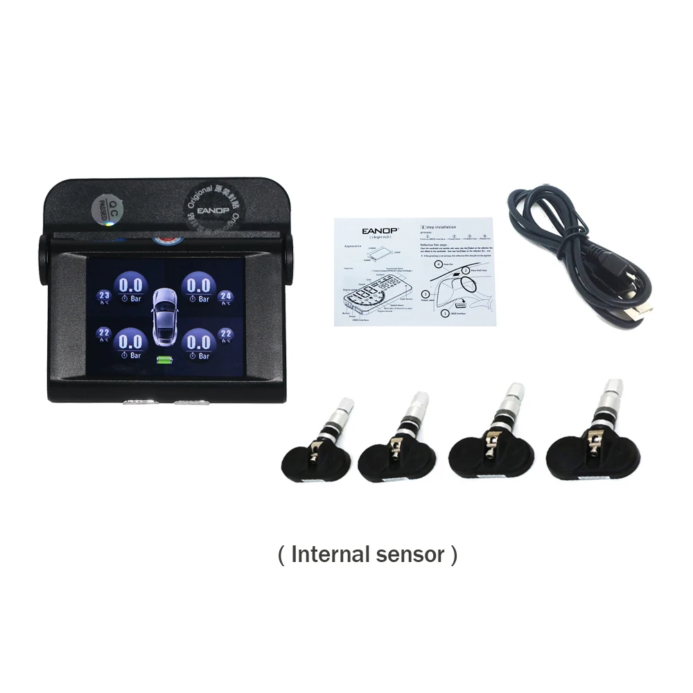 EANOP Солнечный автомобильный TPMS lcd Тип система контроля давления внутренний Tpms Guage диагностический инструмент сигнализация давления в шинах