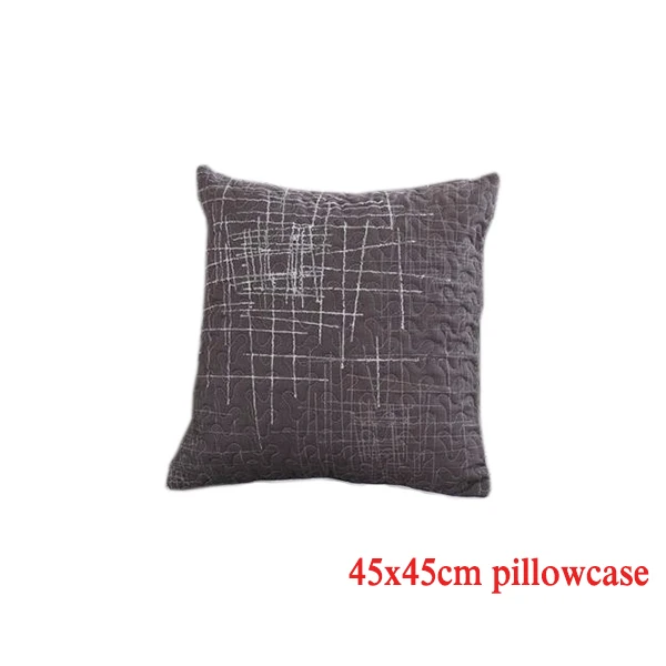 01 pillow cover 1PCS TUEDIO Хлопковый чехол для дивана, полотенце, Современный короткий кофейный граффити, нескользящий чехол для дивана, чехол для дивана, для гостиной, 1 шт - Цвет: 01 pillow cover 1PCS