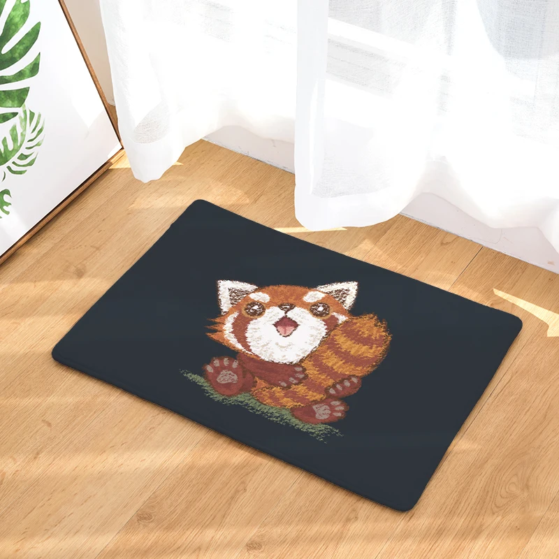 2017 Придверные коврики с масляной росписью маленькие принтом енота напольные
