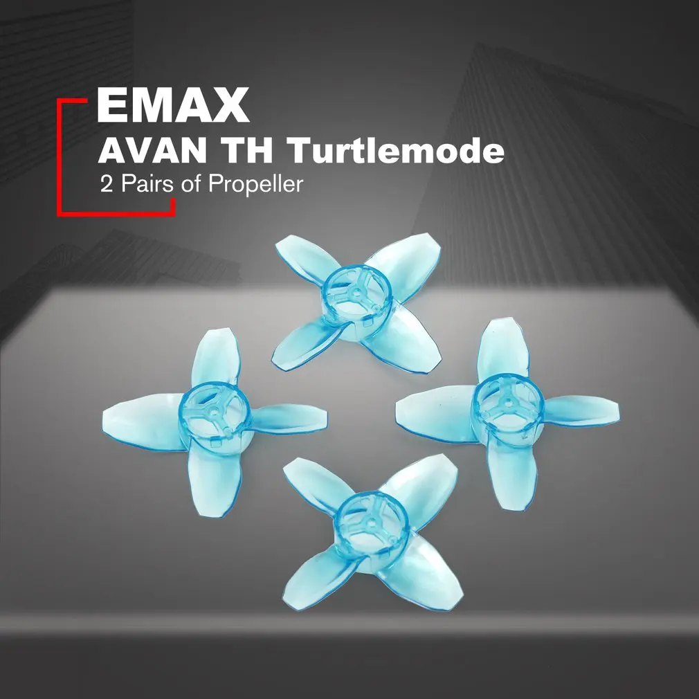 2 пары EMAX AVAN TH Turtlemode Лопасти пропеллера гоночный Дрон Квадрокоптер часть 40 мм CW CCW