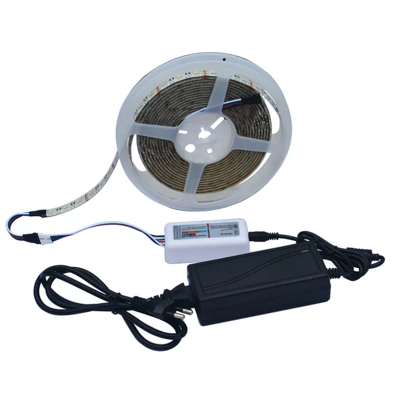 LED лампочка 5050 DC12V RGBW Светодиодные ленты 5 м 300LED светильник с 3A Мощность и 2 4G RF