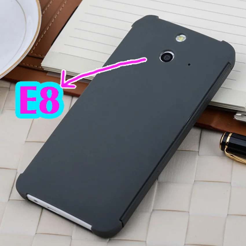 Силиконовый чехол с откидной крышкой в горошек для HTC OneE8 HTCE8 E8 E 8 e8 Smart View