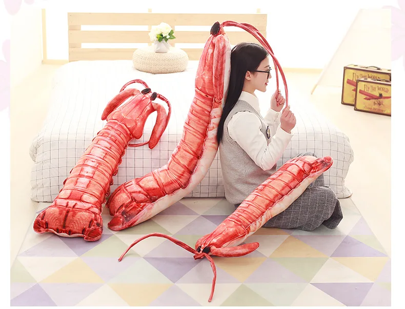 Новая креативная плюшевая игрушка креветка длинные креветки mantis подушка кукла подарок