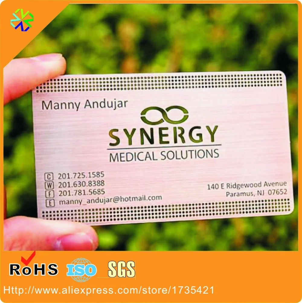 Low price stainless Steel metal business card,metal VIP card,bronzed metal cards for customized