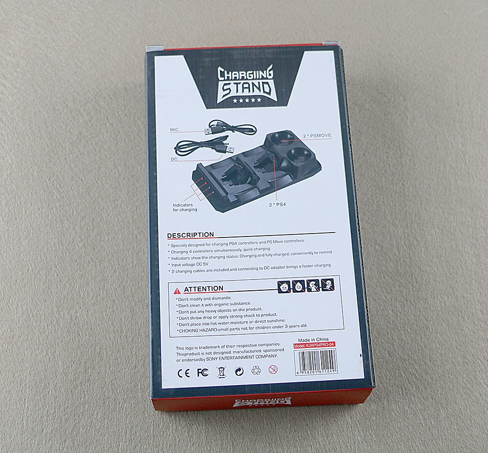 Беспроводной контроллер для PS4 L/R PS Move 4 в 1 устройство быстрой зарядки док-станция