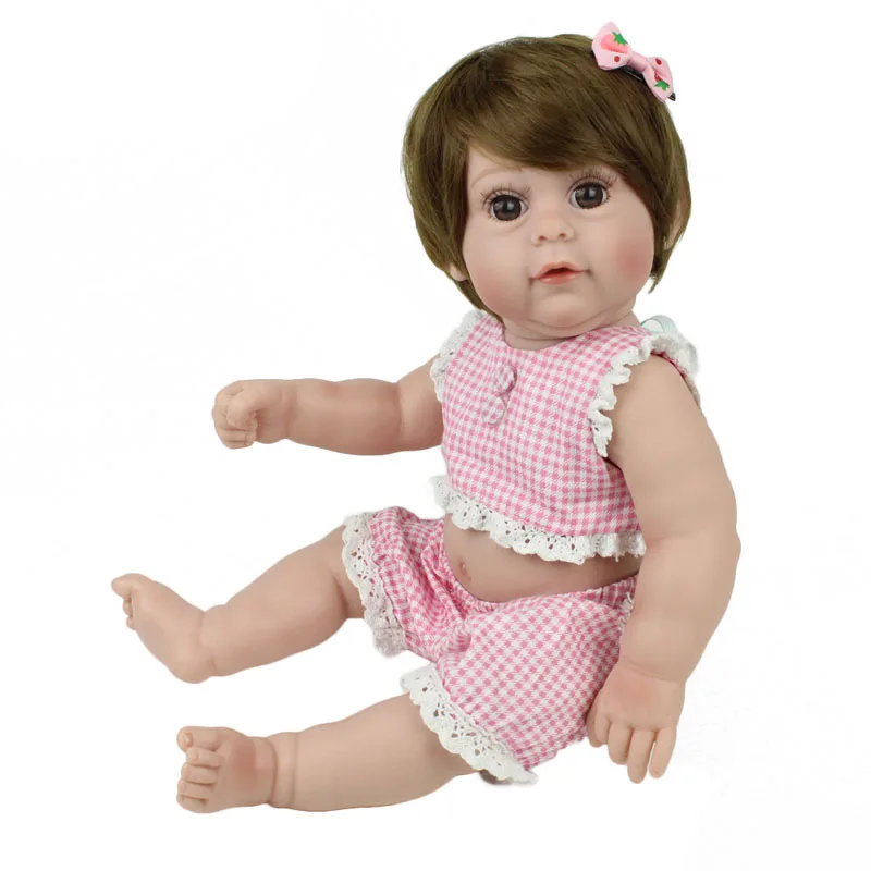 Кукла реборн NPKDOLL силиконовая Реалистичная кукла младенец для девочек 17 дюймов