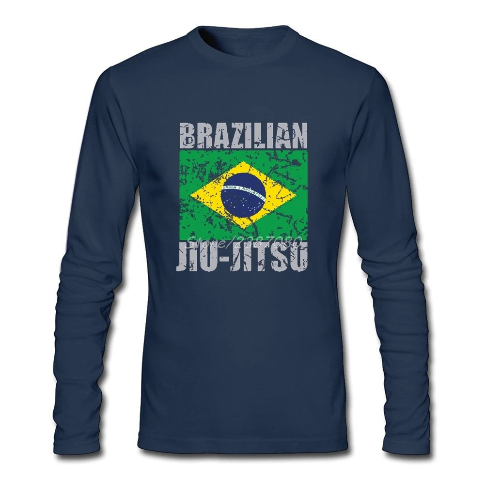 Новые дизайнерские бразильские футболки Jiu Jitsu (BJJ) хлопковые с длинным рукавом |