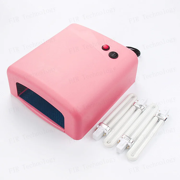 36W 110V/220V EU/US Plug Professional UV Lamp Nail Dryer Polish Gel Curing Tools 4pcs 9W 365nm Lamps Bulb | Красота и здоровье