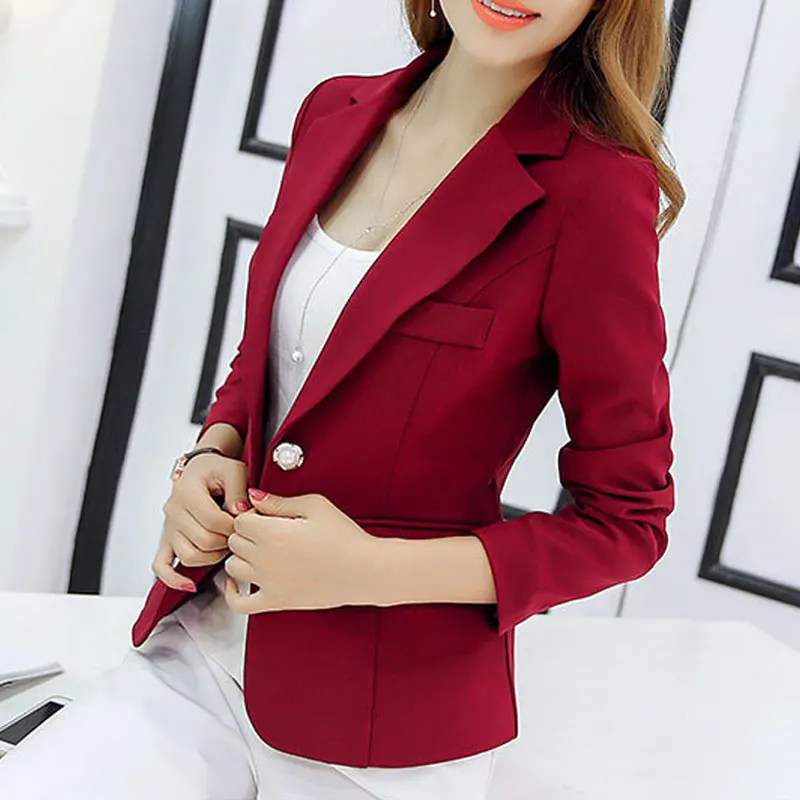 HEE GRAND 2019 осенний Женский блейзер длинный рукав с одной пуговицей Женская куртка OL