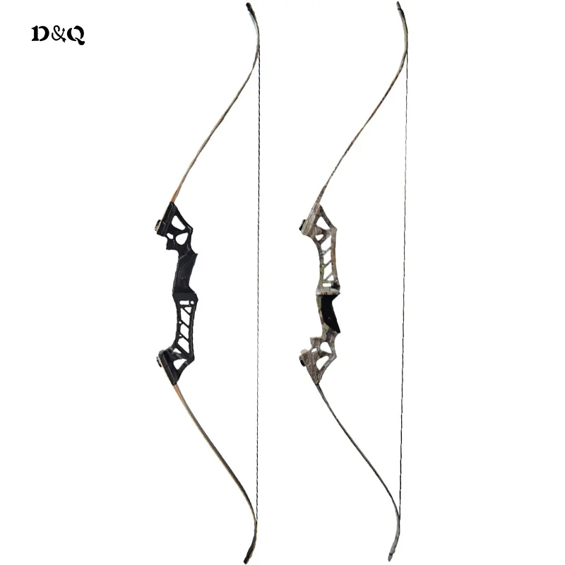 

30-60 lbs Archery Recurve Take Down Bow 57inch for Outdoor Hunting Shooting Target Practice Sport Games Black Camo Color Longbow