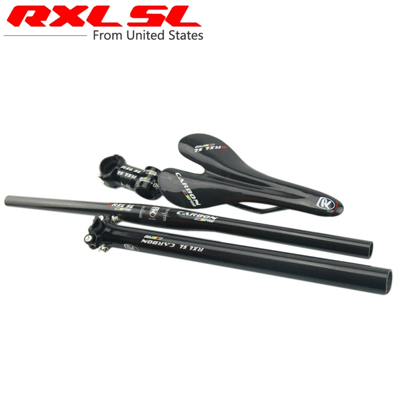 Комплект руля для велосипеда MTB RXL SL PRO из углеродного волокна плоский руль + седло