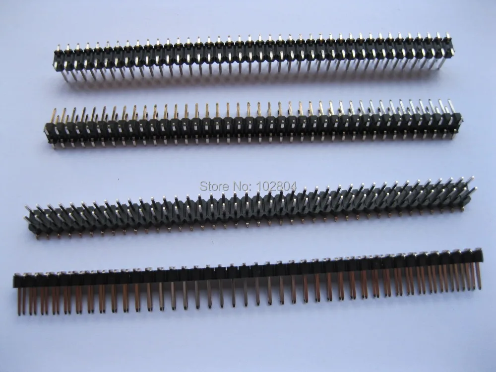 SMT SMD 2.54mm 2x40 80pin Breakable Male Pin Header Connector Double Row Strip 25 pcs | Обустройство дома