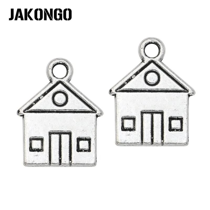 JAKONGO 20 шт. подвески для дома Антикварные Серебряные Подвески изготовления