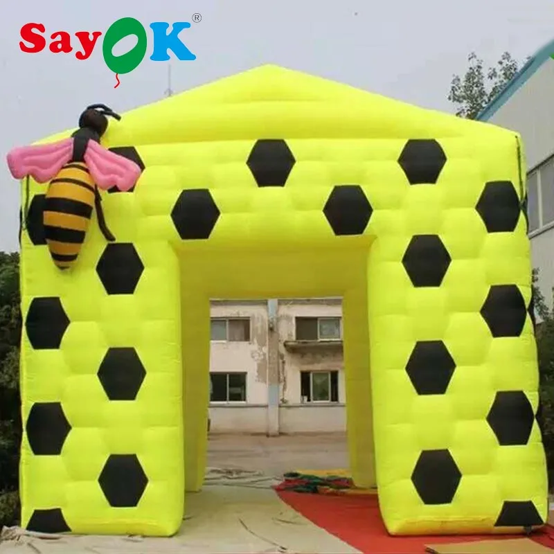 Надувная палатка Sayok Bee надувная фотобудка с мультяшным рисунком Пчелой для
