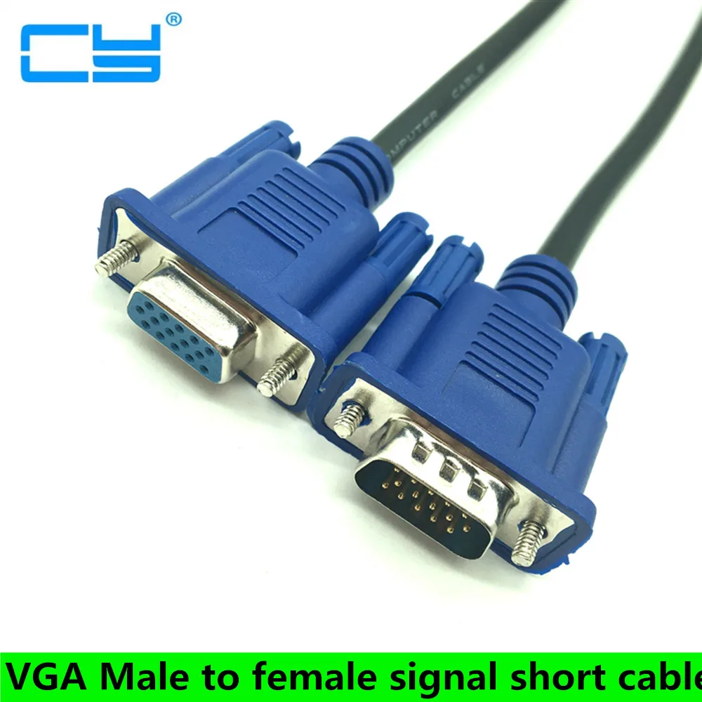 Кабель 30 см 50 VGA кабель типа Папа мама Плетеный защитный высококачественный HDTV