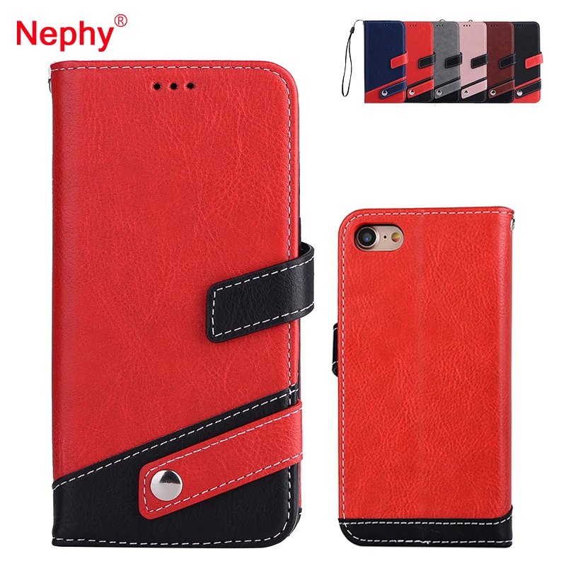 Кожаный чехол для телефона Nephy Filp iPhone 8 7 6S 6 Plus 5 5S SE X 10 2018 новейший модный защитный
