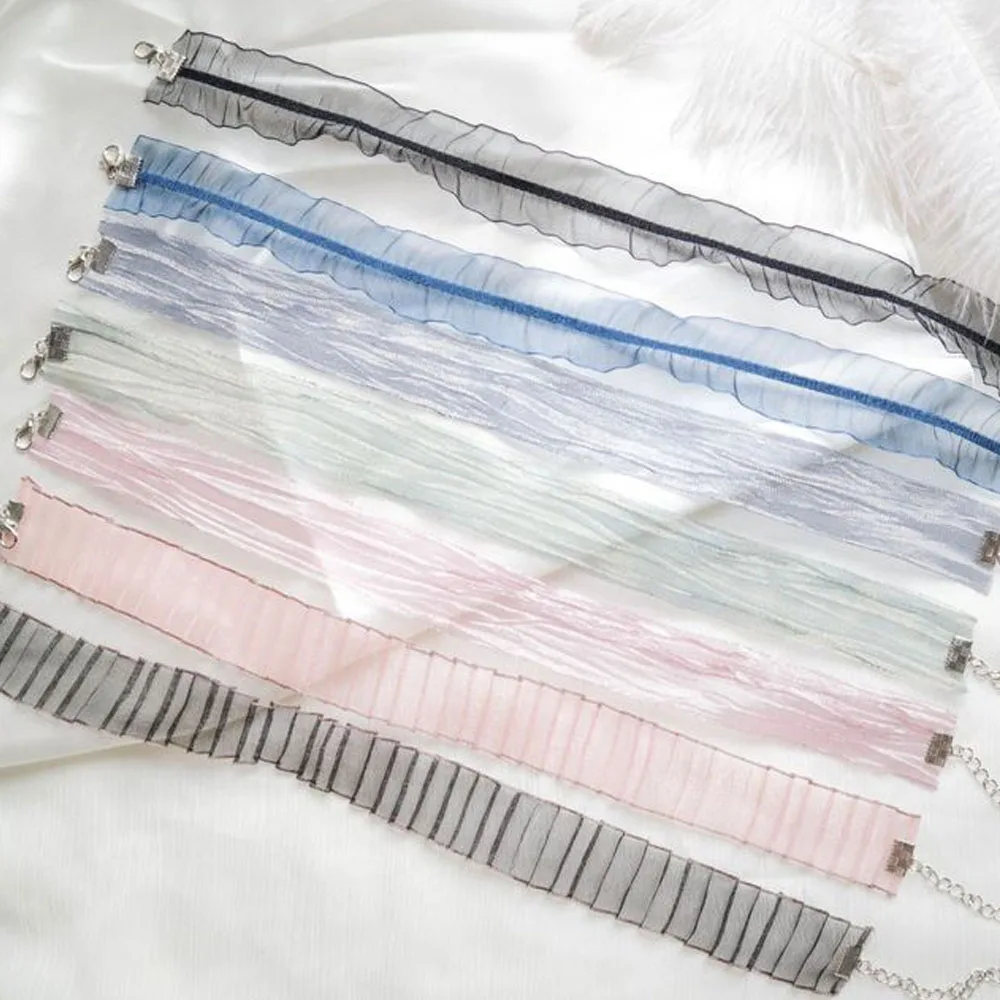 1 шт женский цвет Темперамент Черное Кружевное ожерелье колье Женская