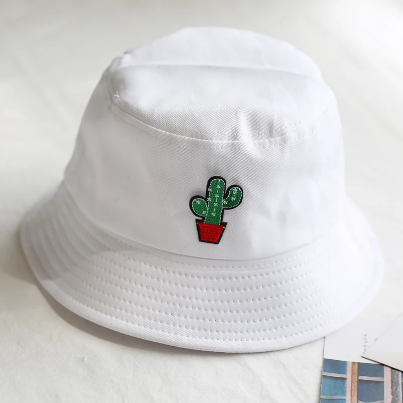 Модная Панама унисекс с вышивкой кактуса Боба шапки в стиле хип хоп мужская