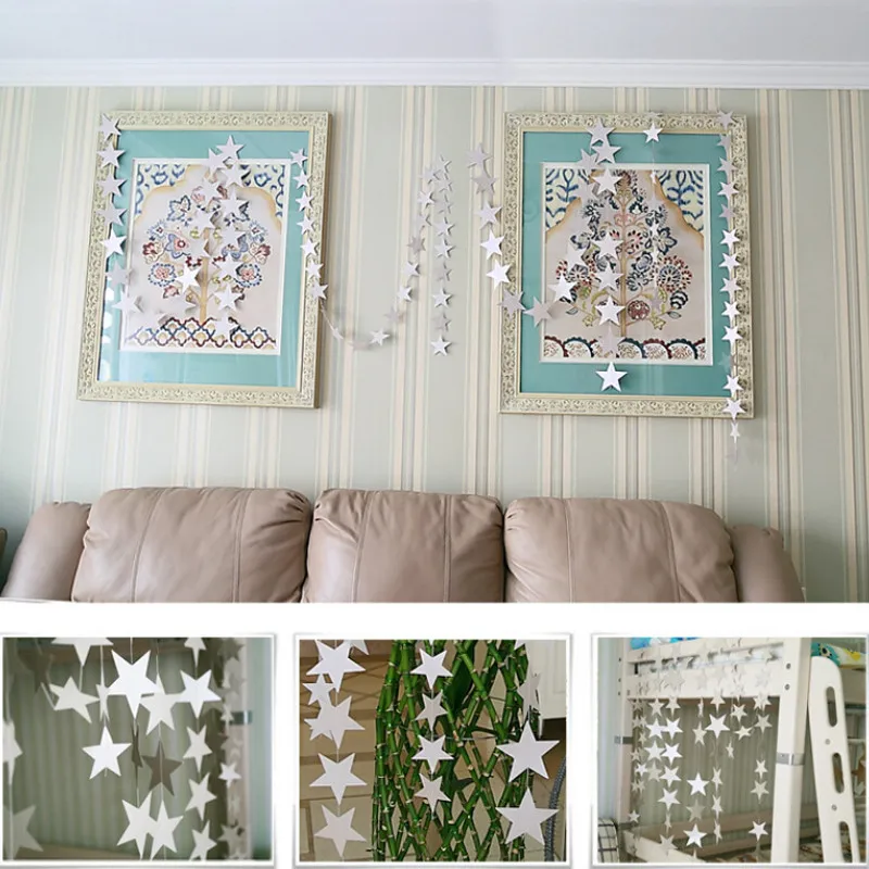 415 см настенные Подвески реквизит украшение звезда карточка бумажная Свадебная