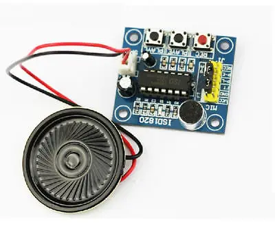 

5PCS ISD1820 Sound Voice Recording Playback Module Mic Sound Audio + Loudspeaker