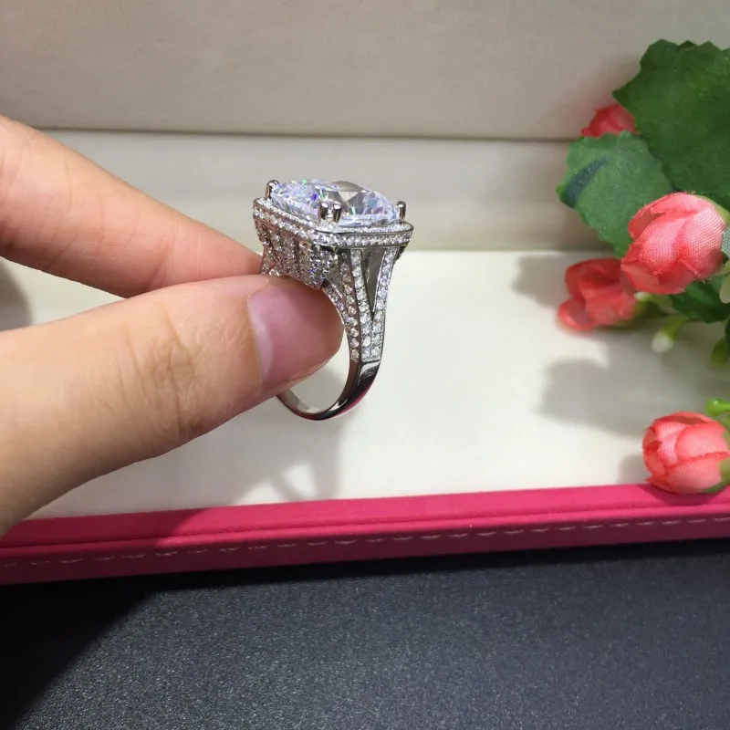 2017 Новые кольца для женщин с драгоценными камнями трех цветов для свадебных церемоний Ювелирные изделия Кольца подушечной огранки 10 карат 5A Cz Золото с наполнением белого золота Помолвочное кольцо на торжество.