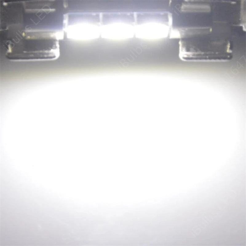 2 шт. супер яркий 29 мм 3 SMD 5050 светодиодный Авто C5W гирлянда для салона косметическое зеркало солнцезащитный козырек лампочки лампы DC 12 В