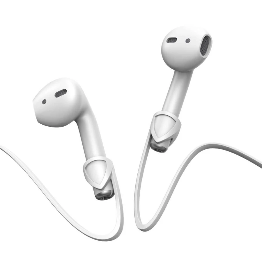 Силиконовый ремешок для наушников Apple Airpods веревка с петлей + Крючки AirPods 2
