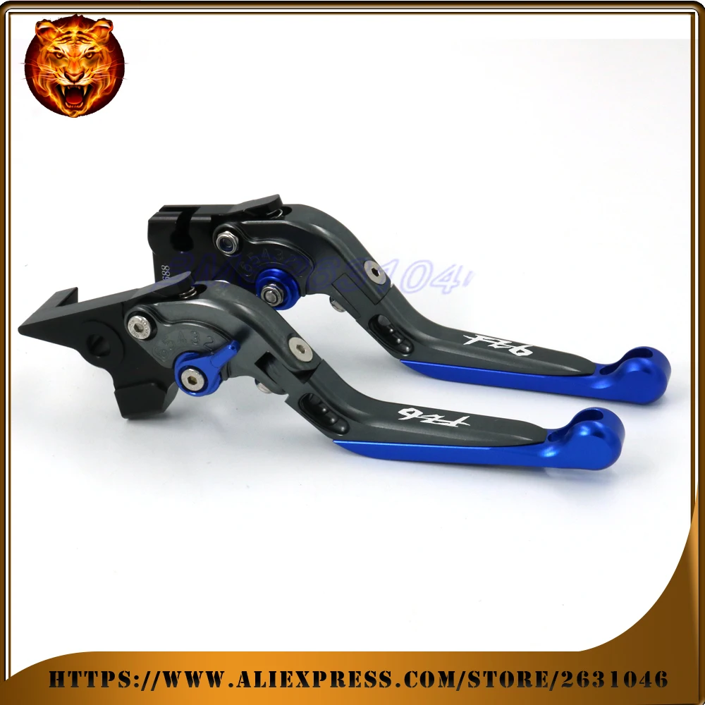 Мотоцикл Регулируемый складной выдвижной тормозной рычаг сцепления для YAMAHA FZ6 FZ6R