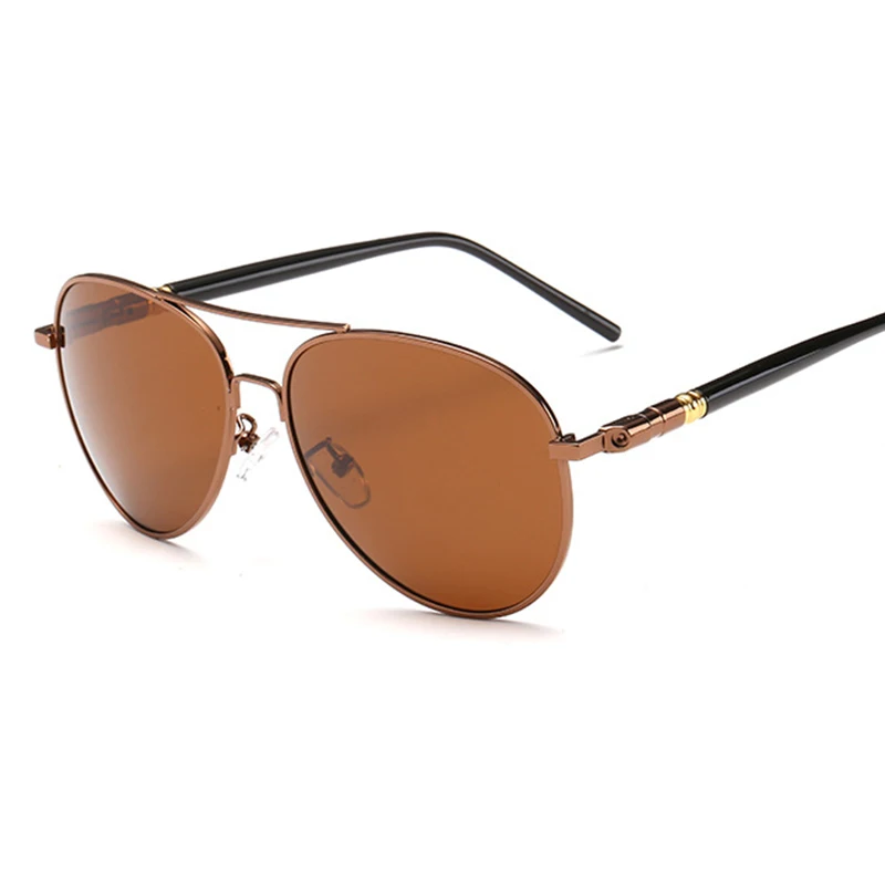 Солнцезащитные очки-авиаторы мужские с пружинной дужкой классические