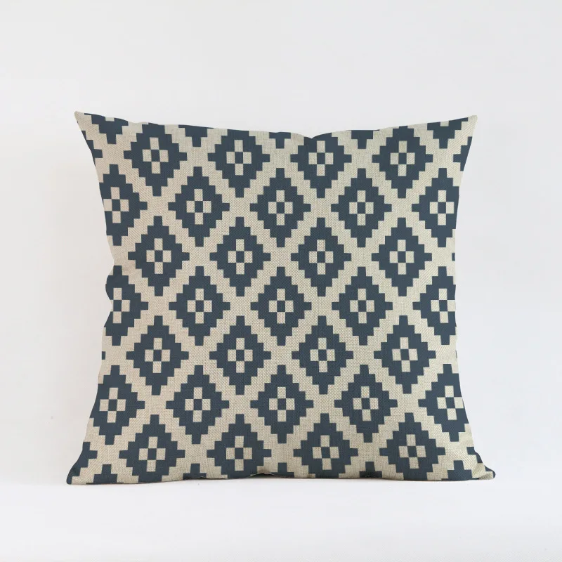 Классический чехол для подушки с геометрическим рисунком наволочка дивана