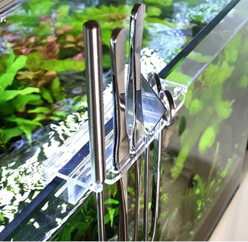 Акриловое водяное растение для аквариума ножницы пинцет скребок держатель набор