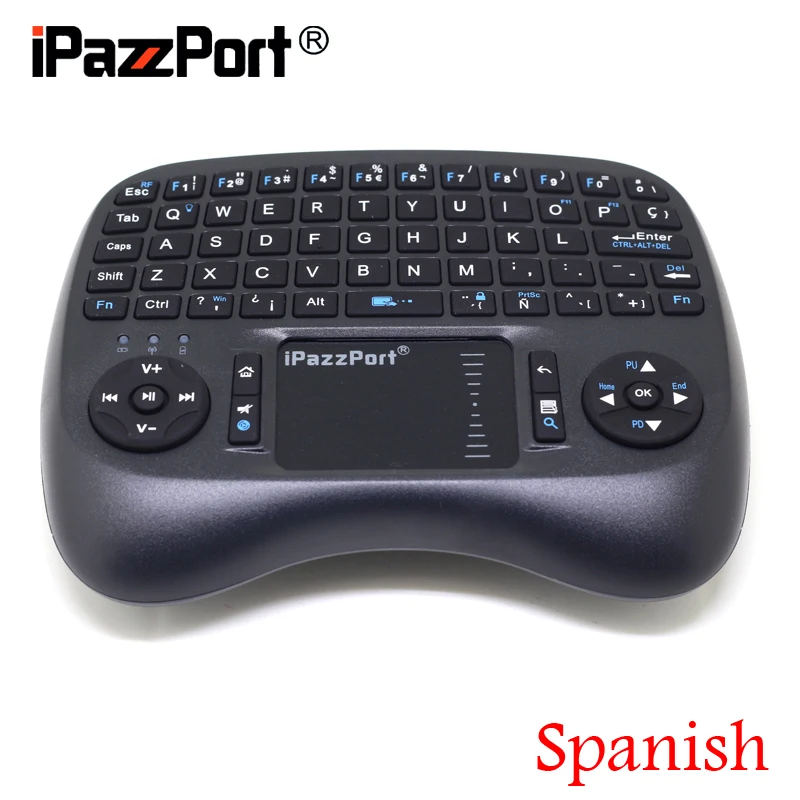 [Бесплатная доставка] iPazzPort(21TL) 2 4G мини беспроводная испанская (Espanol) клавиатура +