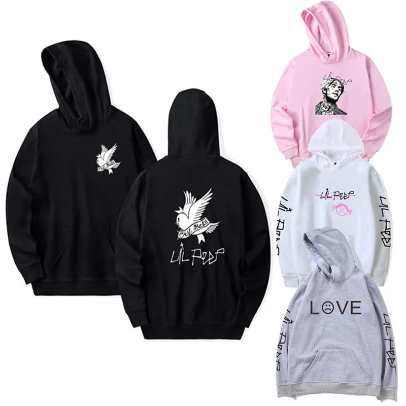 Новые толстовки с капюшоном Love Lil. peep для мужчин/wo, пуловер с открытым носком, свитшоты для мужчин/женские толстовки с капюшоном для малышей