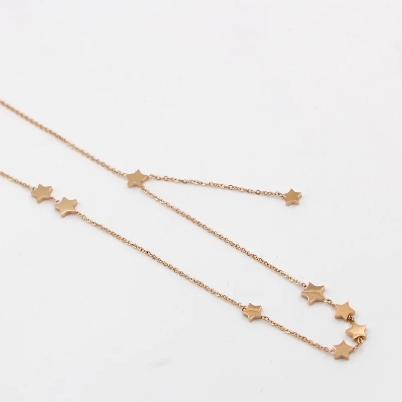 Martick 9 ожерелье со подвеской из звезд золотая цепочка звеньев для женщин и девушек