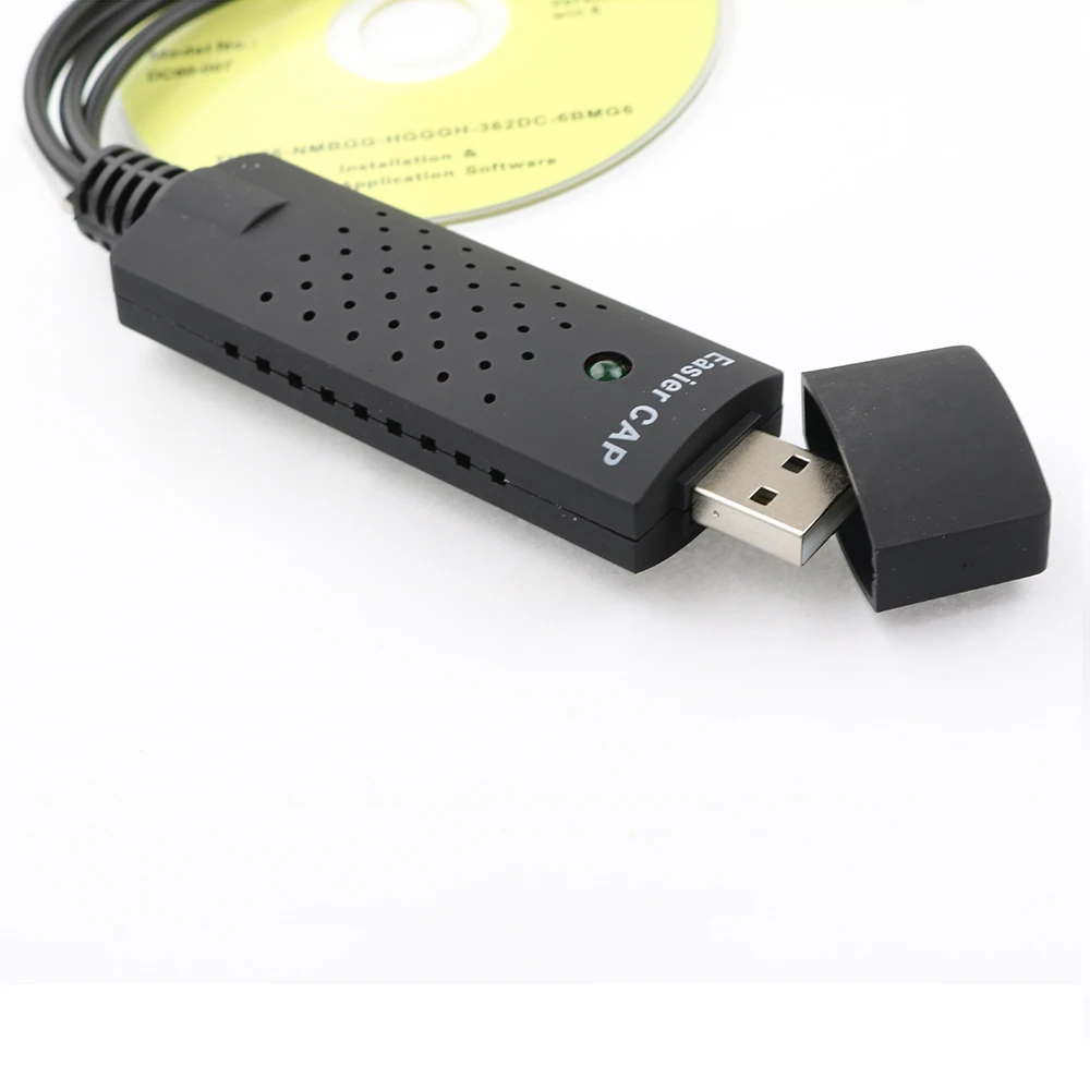 Новинка 2 0 USB DC60 VHS ТВ DVD видеозахват адаптер видеокарта Аудио AV