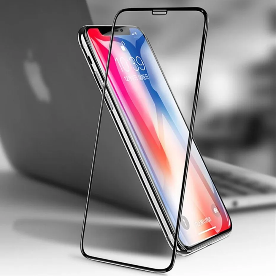 Закаленное стекло для iphone XR XS Max X 5 5S 6 6s plus 7 8 полное покрытие Защита экрана Xr Xs |