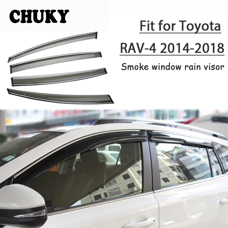 

4 шт., автомобильные козырьки для Toyota RAV4 XA40 2014 2015 2016 2017 2018